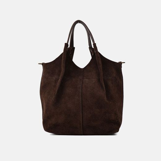 Bolso de mano y bandolera Zoe de serraje