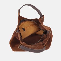 Bolso de mano y bandolera Zoe de serraje