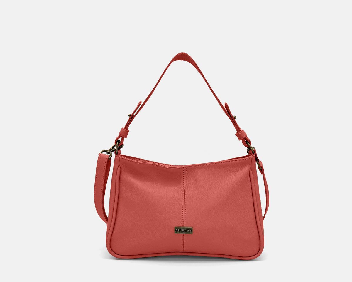 Bolso hobo de hombro pequeńo CUIROTS Thelma amarillo