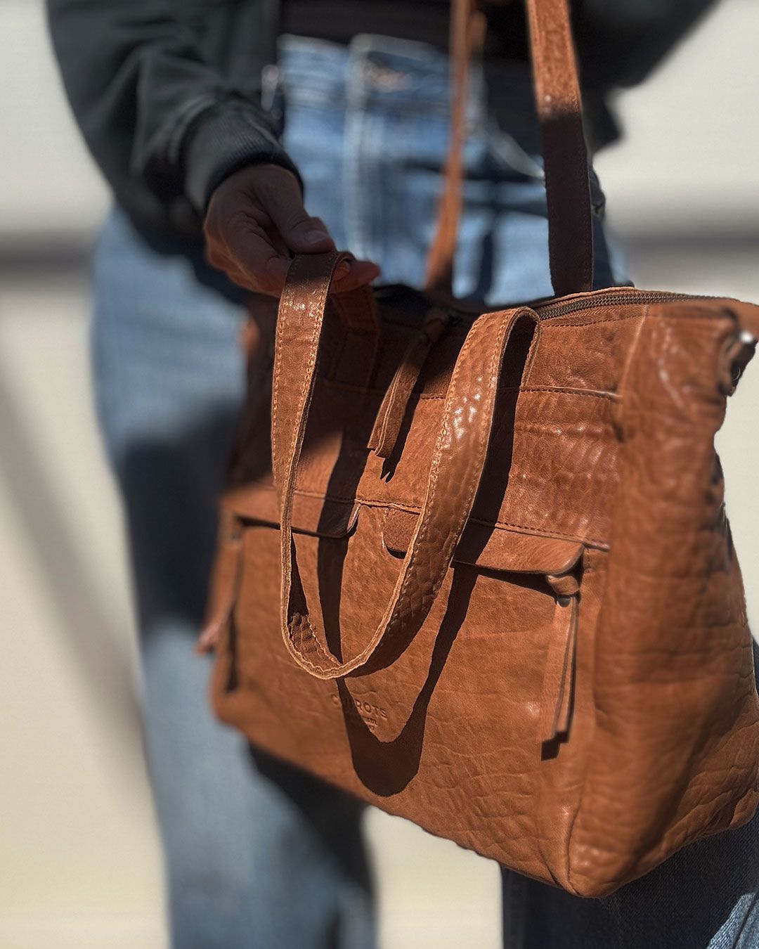 Bolso hombro Shopper CUIROTS Australia de piel Cuero