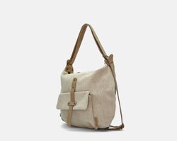 Bolso mochila CUIROTS Mist de lona y piel