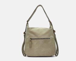 Bolso mochila CUIROTS Ranch de lona y piel