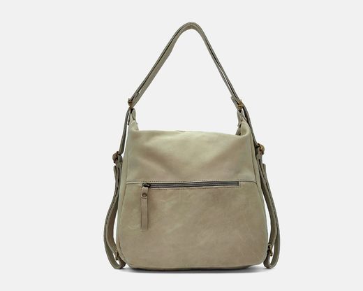 Bolso mochila CUIROTS Ranch de lona y piel