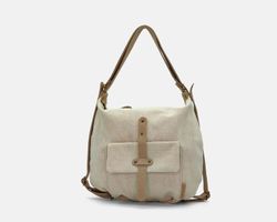 Bolso mochila CUIROTS Mist de lona y piel