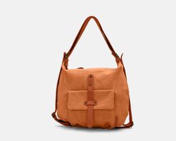 Bolso mochila CUIROTS Mist de lona y piel