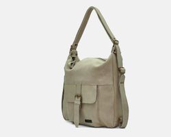 Bolso mochila CUIROTS Ranch de lona y piel