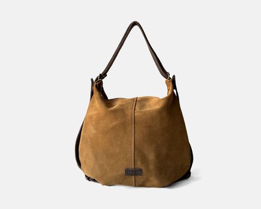 Bolso mochila mediano de serraje CUIROTS Zoe