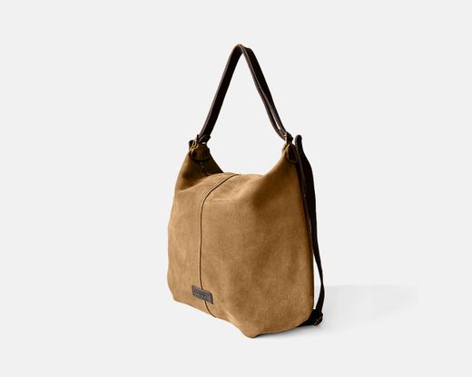 Mochila média de camurça CUIROTS Zoe