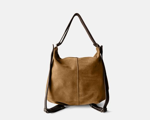 Mochila média de camurça CUIROTS Zoe