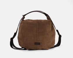 Bolso mochila mediano de serraje CUIROTS Zoe