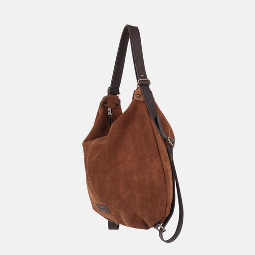 Bolso mochila Zoe de serraje