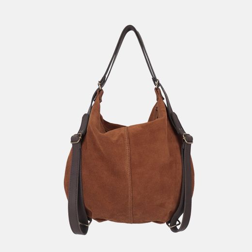 Bolso mochila Zoe de serraje
