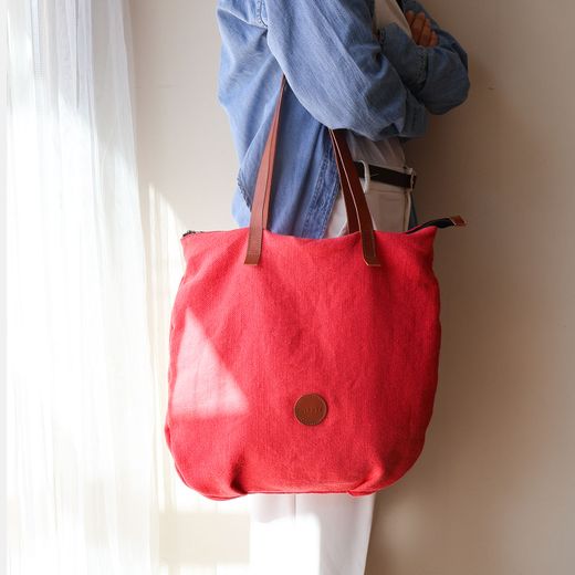 Bolso shopper de lino CUIROTS Louise