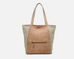 Bossa shopper gran de pell i lli Kelly de CUIROTS