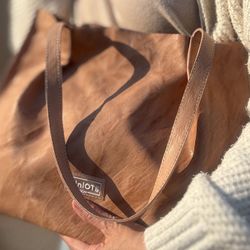 Bolsa de compras de couro MiniOTS Angie