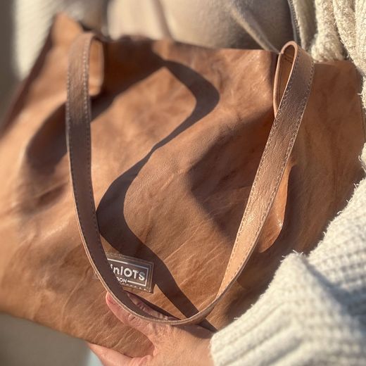 Bolsa de compras de couro MiniOTS Angie