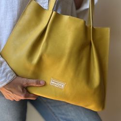 Bolsa de compras de couro MiniOTS Angie