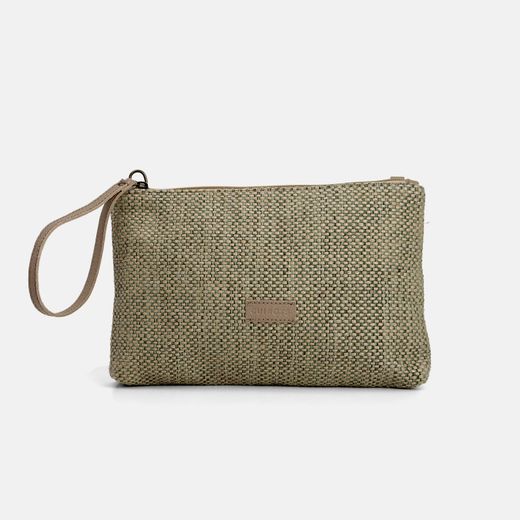 Bolsa envelope de ráfia CUIROTS Ibiza