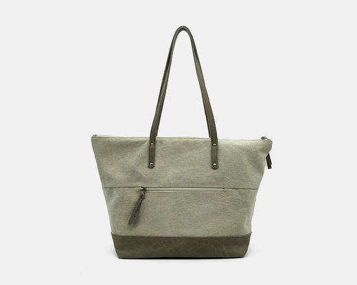 Bolso tote CUIROTS canvas mix