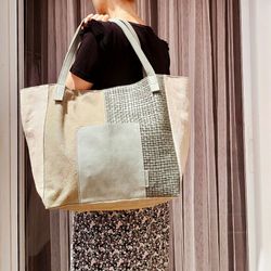 Bolso Tote XL CUIROTS Patchwork