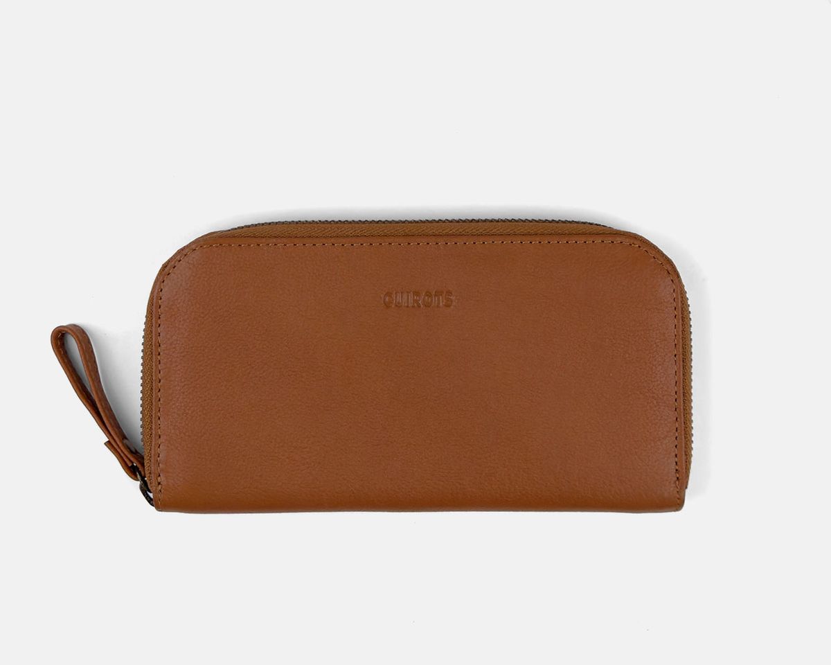 Cartera continental de piel Classic Cuero