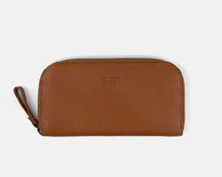 Cartera continental de piel Classic