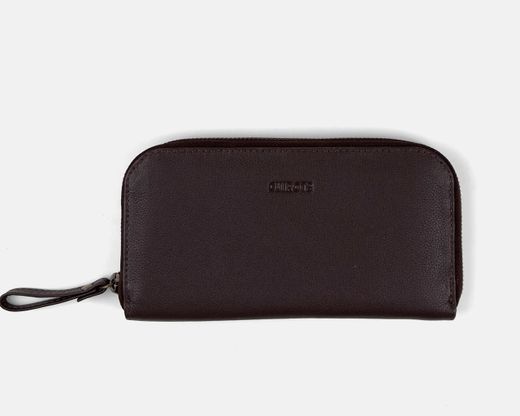 Cartera continental de piel Classic