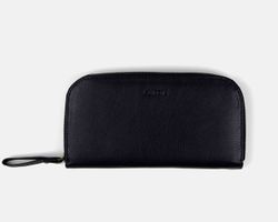 Cartera continental de piel Classic