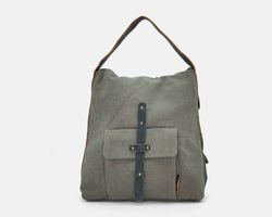 Mochila CUIROTS  Mist de lona y piel