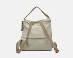 Mochila CUIROTS Mist de lona y piel