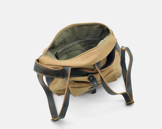 Mochila CUIROTS  Mist de lona y piel