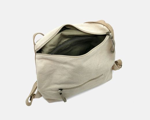 Mochila CUIROTS Mist de lona y piel