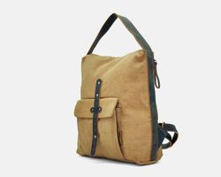 Mochila CUIROTS  Mist de lona y piel