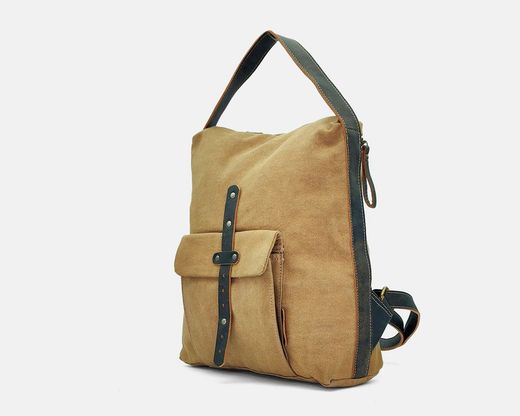 Mochila CUIROTS  Mist de lona y piel