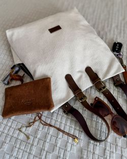 Sac à dos d'été CUIROTS en coton effet délavé