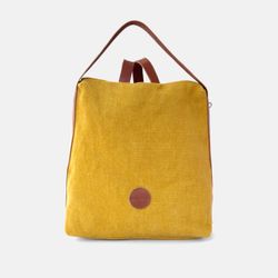 Sac à dos antivol en lin Louise de CUIROTS