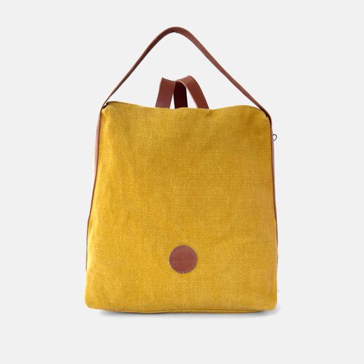 Sac à dos antivol en lin Louise de CUIROTS