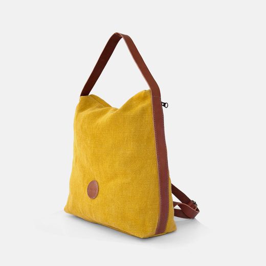 Sac à dos antivol en lin Louise de CUIROTS