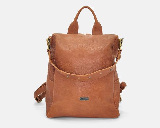 CUIROTS Mochila grande de couro Kelly