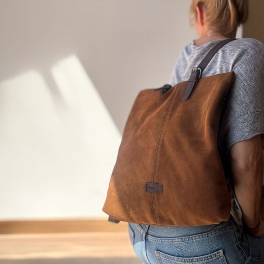 Mochila antirrobo Zoe de serraje
