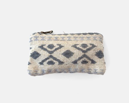 Petit porte-monnaie ethnique gris MINIOTS