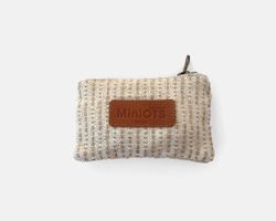 Petit sac à main rayé beige MINIOTS