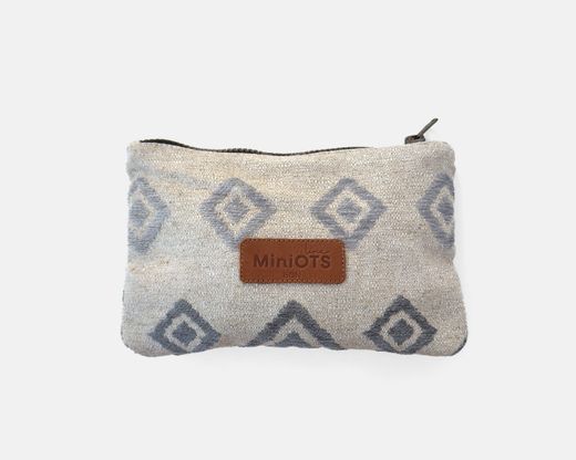 Grande bolsa de higiene MINIOTS étnica cinza