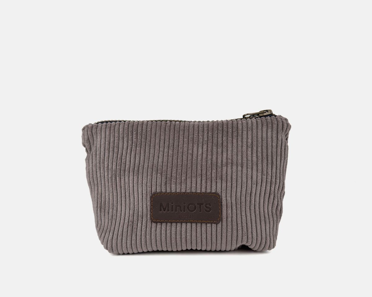 Neceser mediano MINIOTS de pana Gris