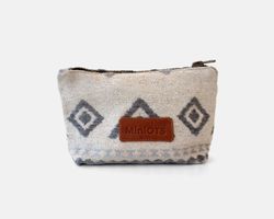 Trousse de toilette ethnique grise MINIOTS de taille moyenne