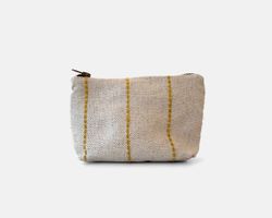 Bolsa de higiene MINIOTS média com listras amarelas