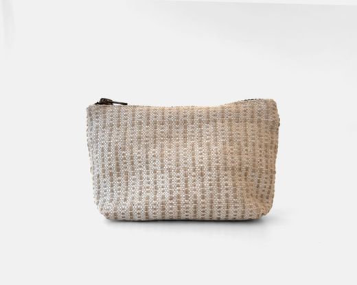 Trousse de toilette MINIOTS moyenne rayée beige