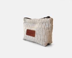 Trousse de toilette MINIOTS moyenne rayée beige