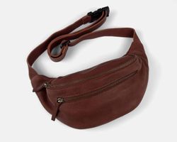 CUIROTS Sac ceinture bandoulière classique en cuir