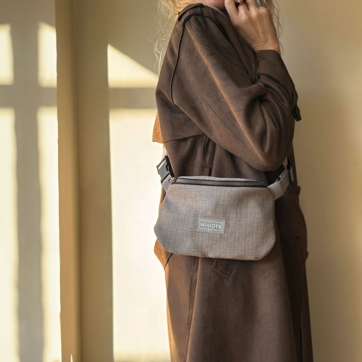 Riñonera pequeña MINIOTS MiniYute Beige